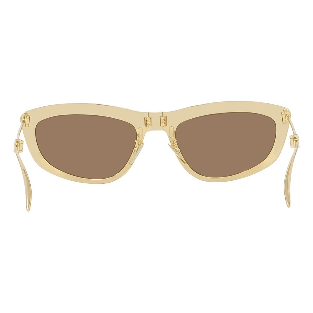 GIVENCHY Gold Mirrored Trifold 57mm Cat Eye Unisex Sunglasses GV 7208/S - Picture 3 of 9
